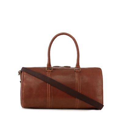 Brown 'Maxwell' leather holdall bag